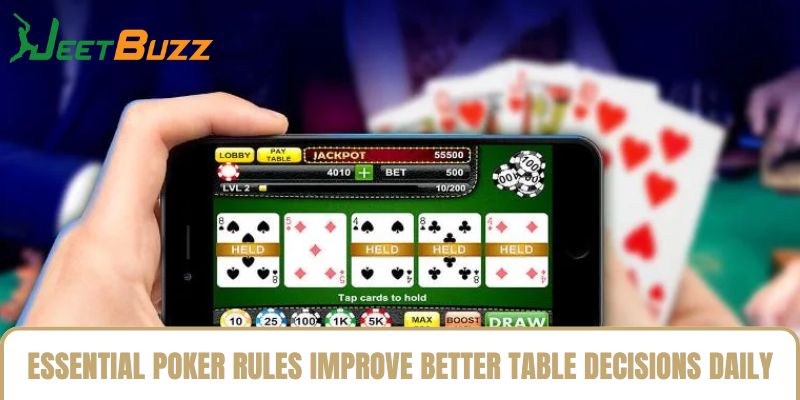 Essential poker rules improve better table decisions daily Essential poker rules improve better table decisions daily