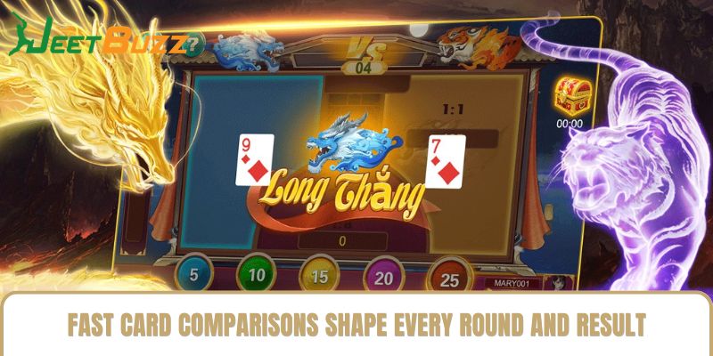 Fast card comparisons shape every round and result